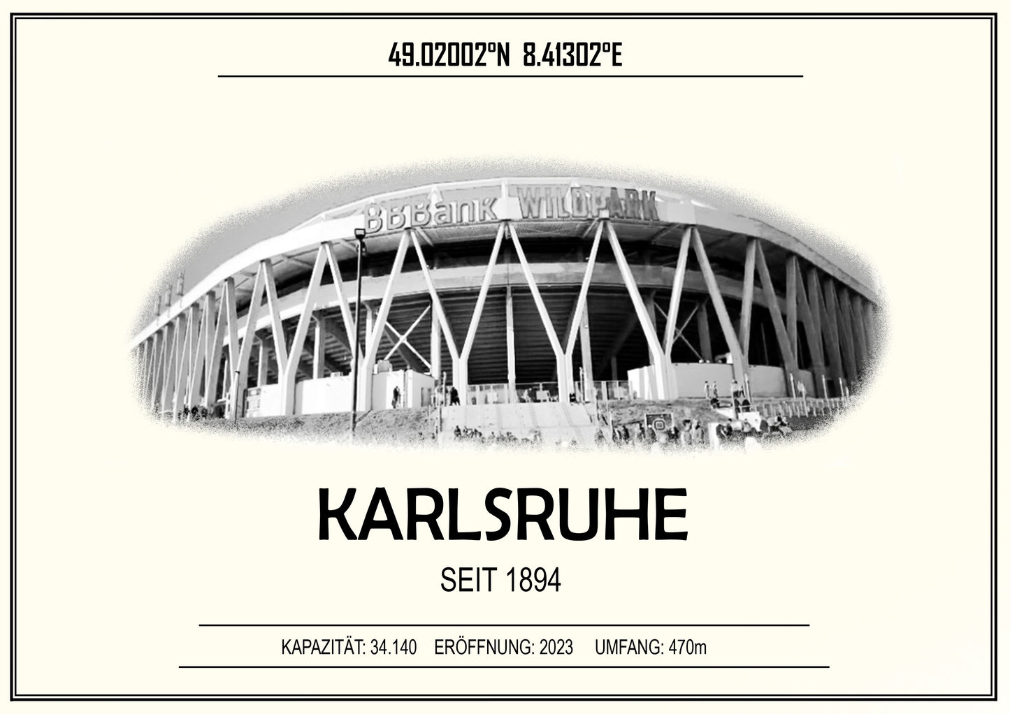 Karlsruhe Stadion Leinwand