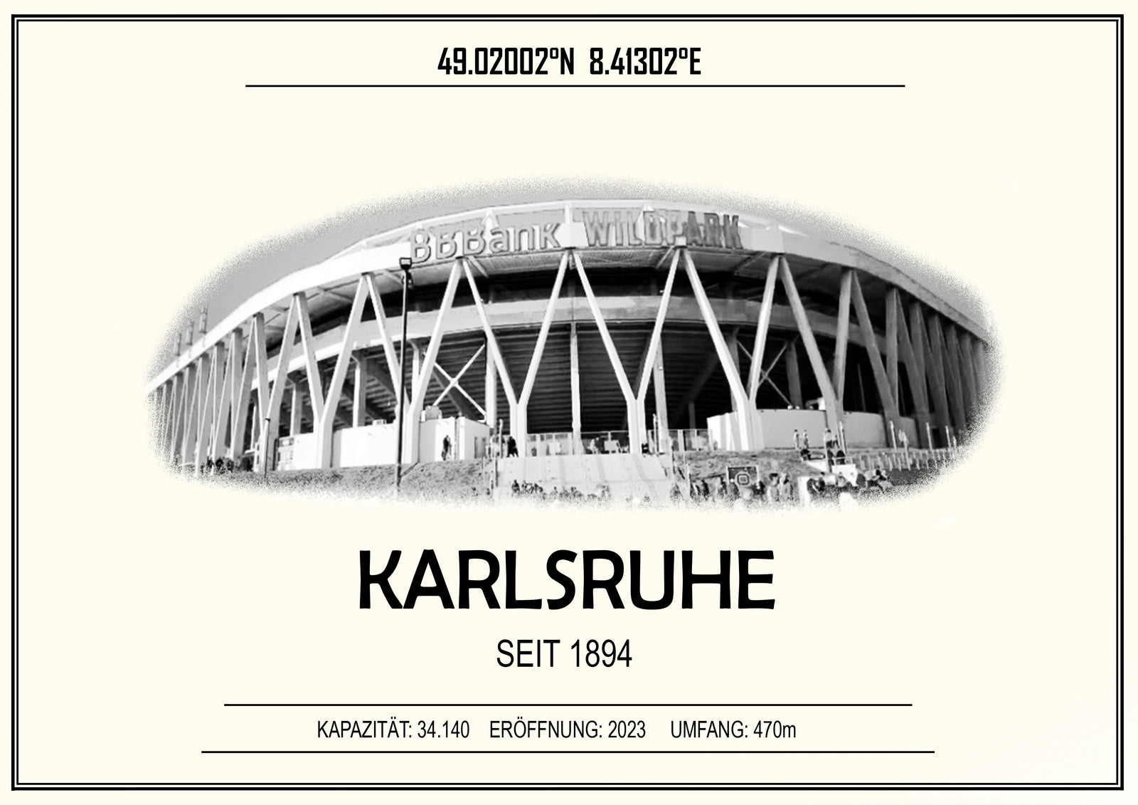 Karlsruhe Stadion Leinwand