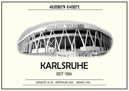 Karlsruhe Stadion Leinwand