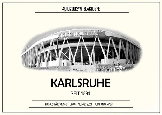Karlsruhe Stadion Leinwand