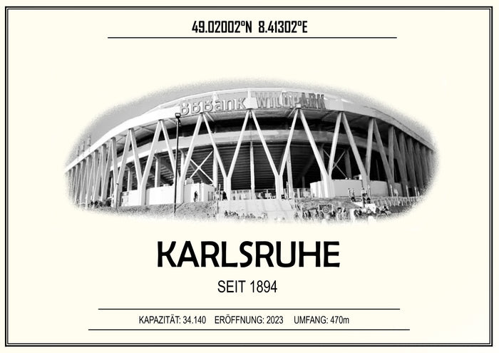Karlsruhe Stadion Leinwand