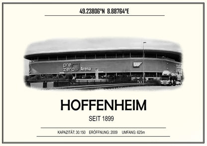 Hoffenheim Stadion Leinwand