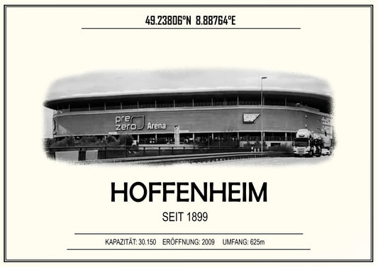 Hoffenheim Stadion Leinwand