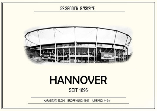 Hannover Stadion Leinwand