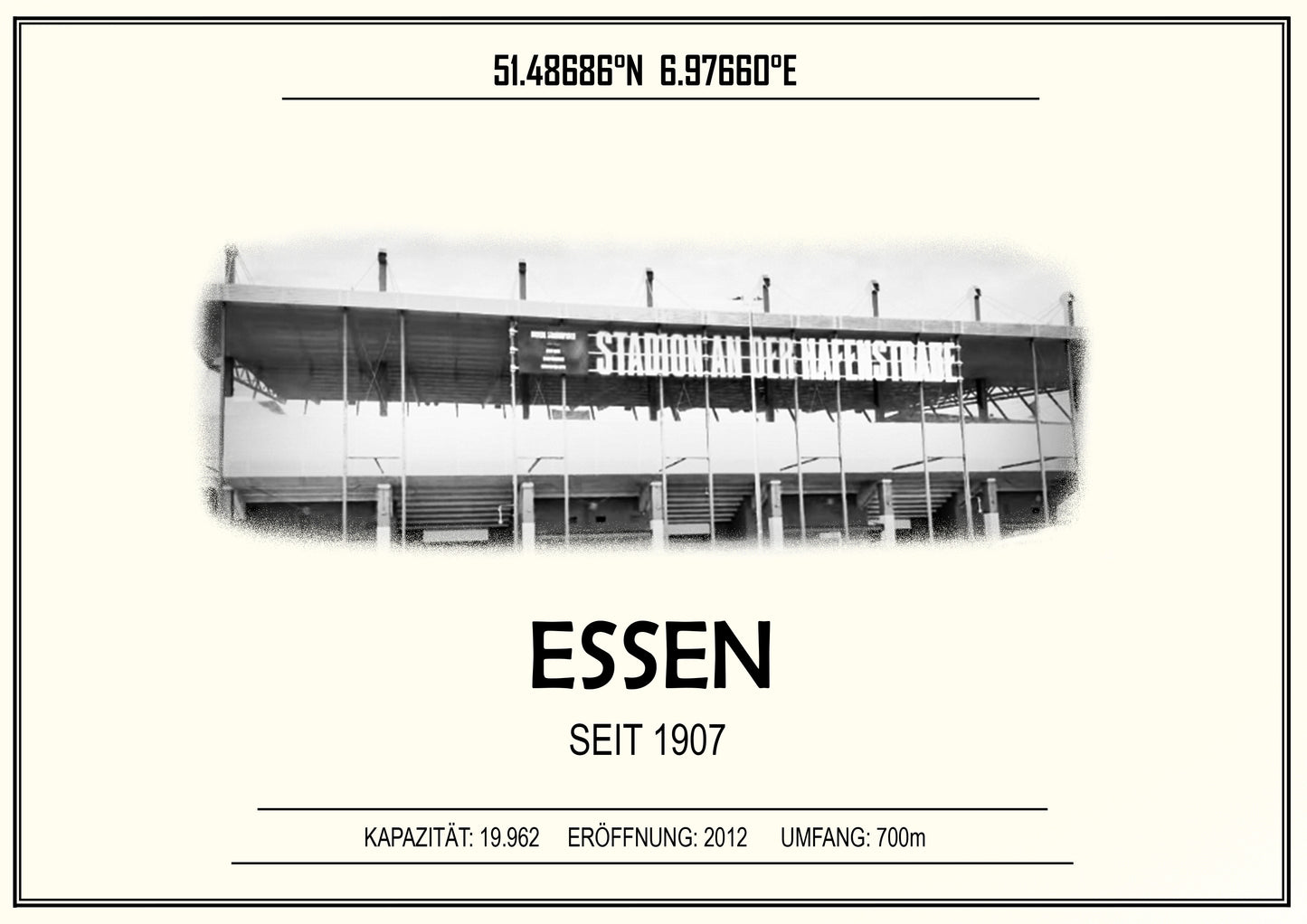 Essen Stadion Leinwand