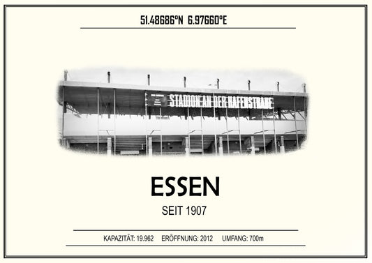 Essen Stadion Leinwand