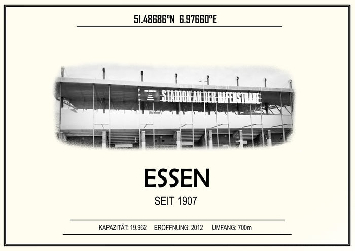 Essen Stadion Leinwand