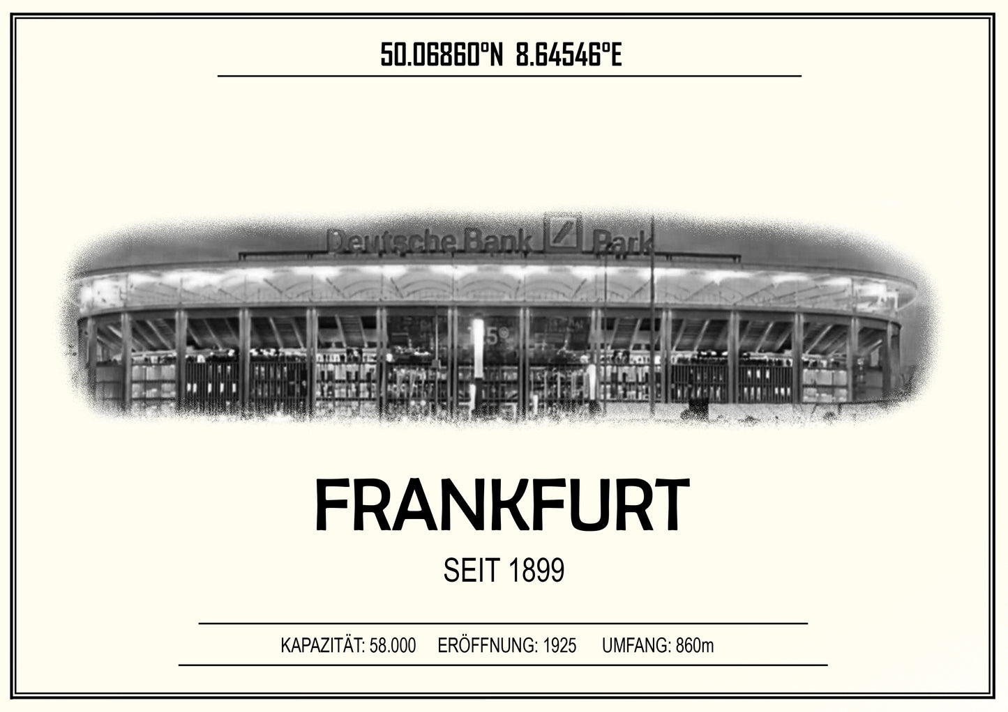 Frankfurt Stadion Leinwand
