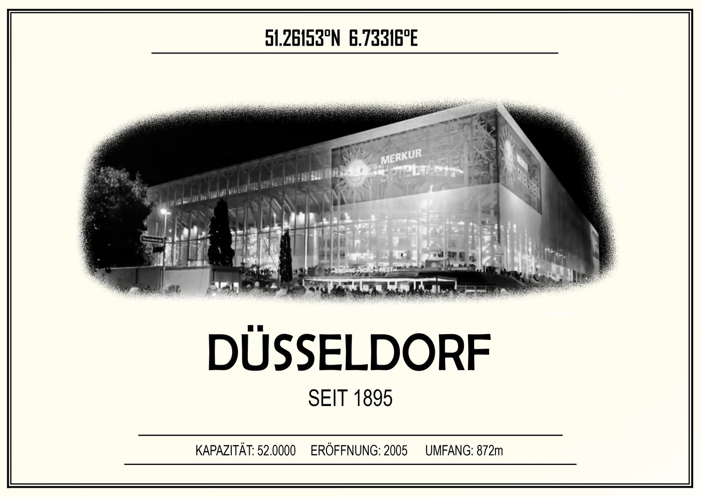 Düsseldorf Stadion Leinwand