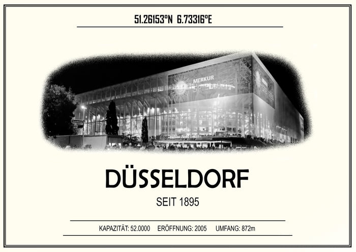 Düsseldorf Stadion Leinwand