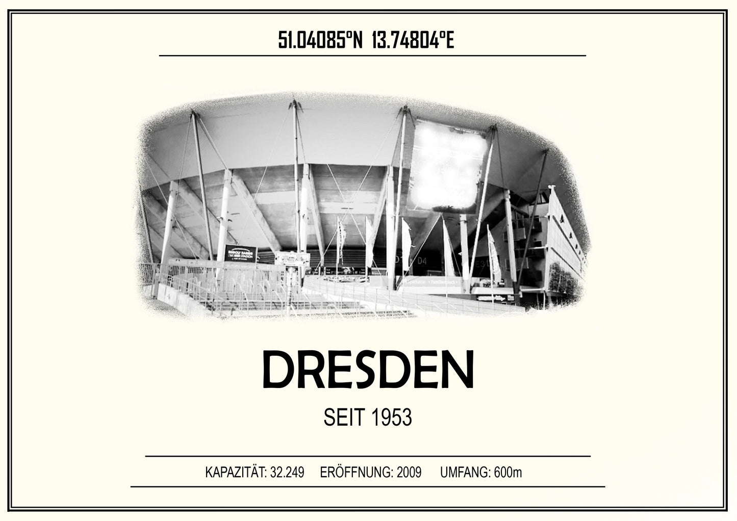 Dresden Stadion Leinwand