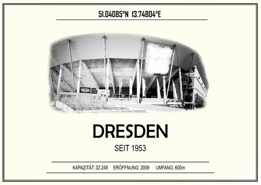 Dresden Stadion Leinwand
