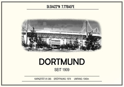 Dortmund Stadion Leinwand