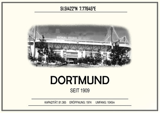 Dortmund Stadion Leinwand