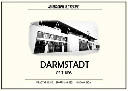 Darmstadt Stadion Leinwand