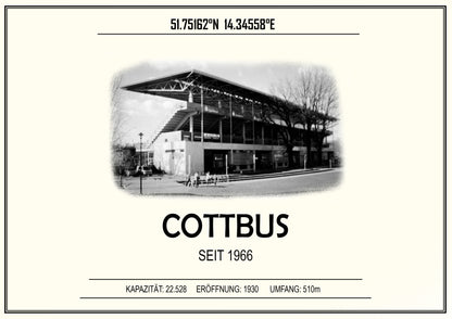 Cottbus Stadion Leinwand