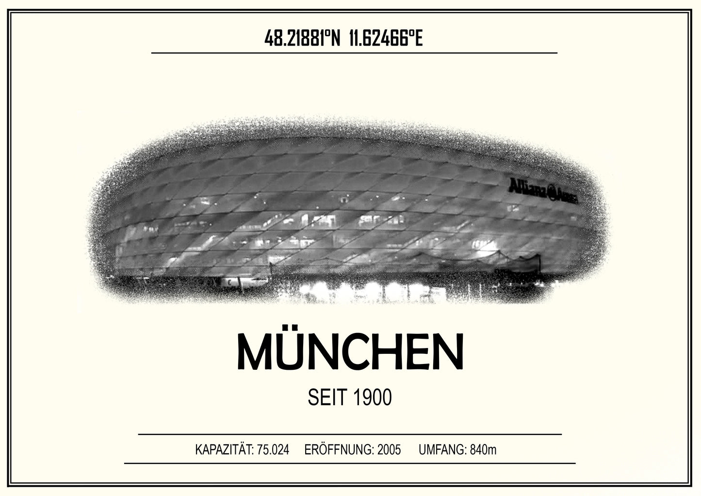 München Stadion Leinwand