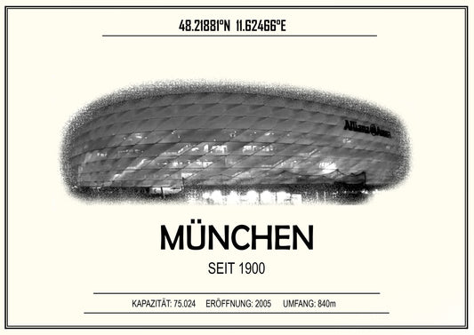München Stadion Leinwand