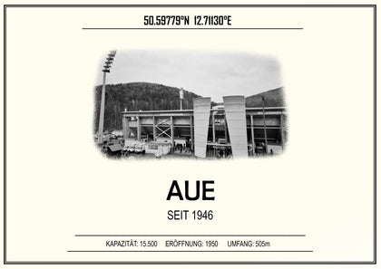 Aue Stadion Leinwand