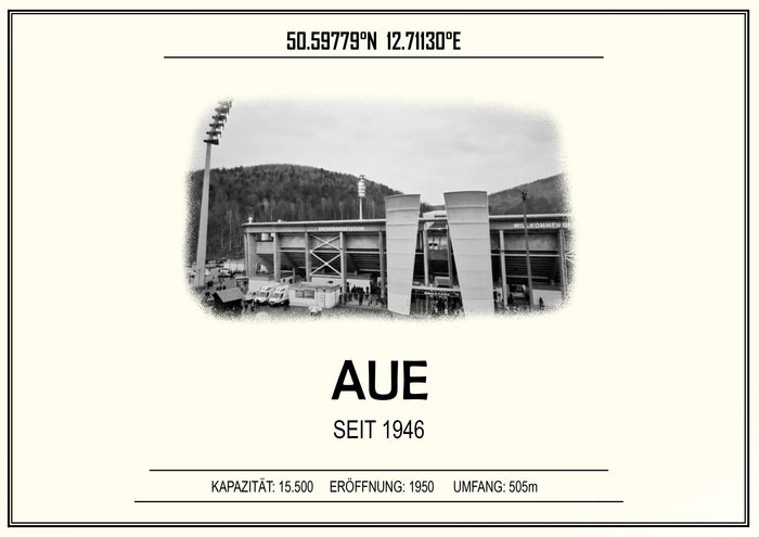 Aue Stadion Leinwand