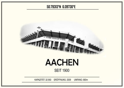 Aachen Stadion Leinwand