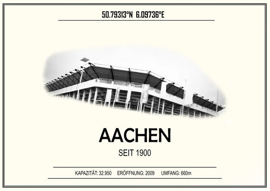 Aachen Stadion Leinwand