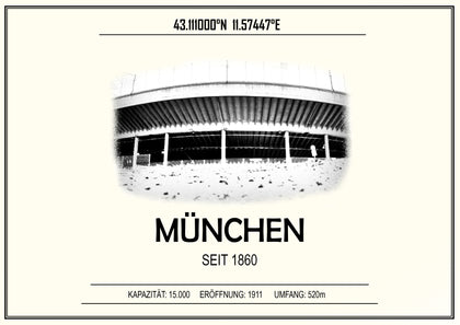 München Stadion Leinwand