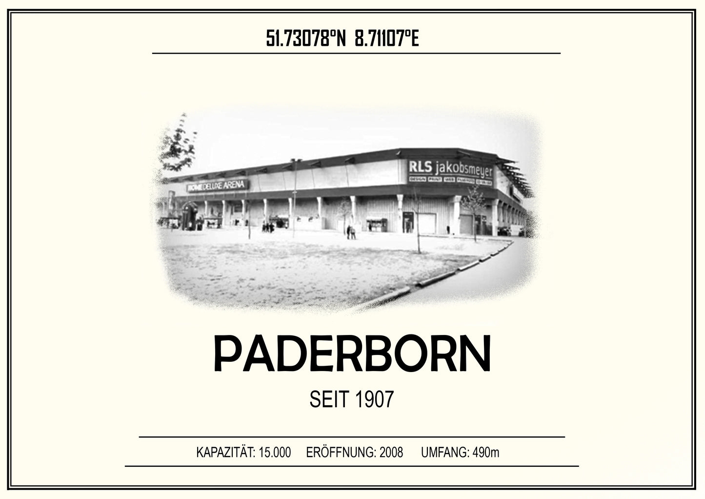 Paderborn Stadion Leinwand
