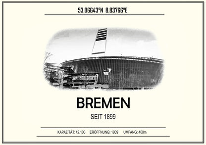 Bremen Stadion Leinwand