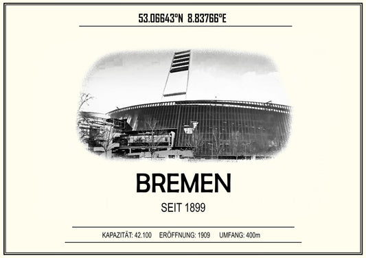 Bremen Stadion Leinwand