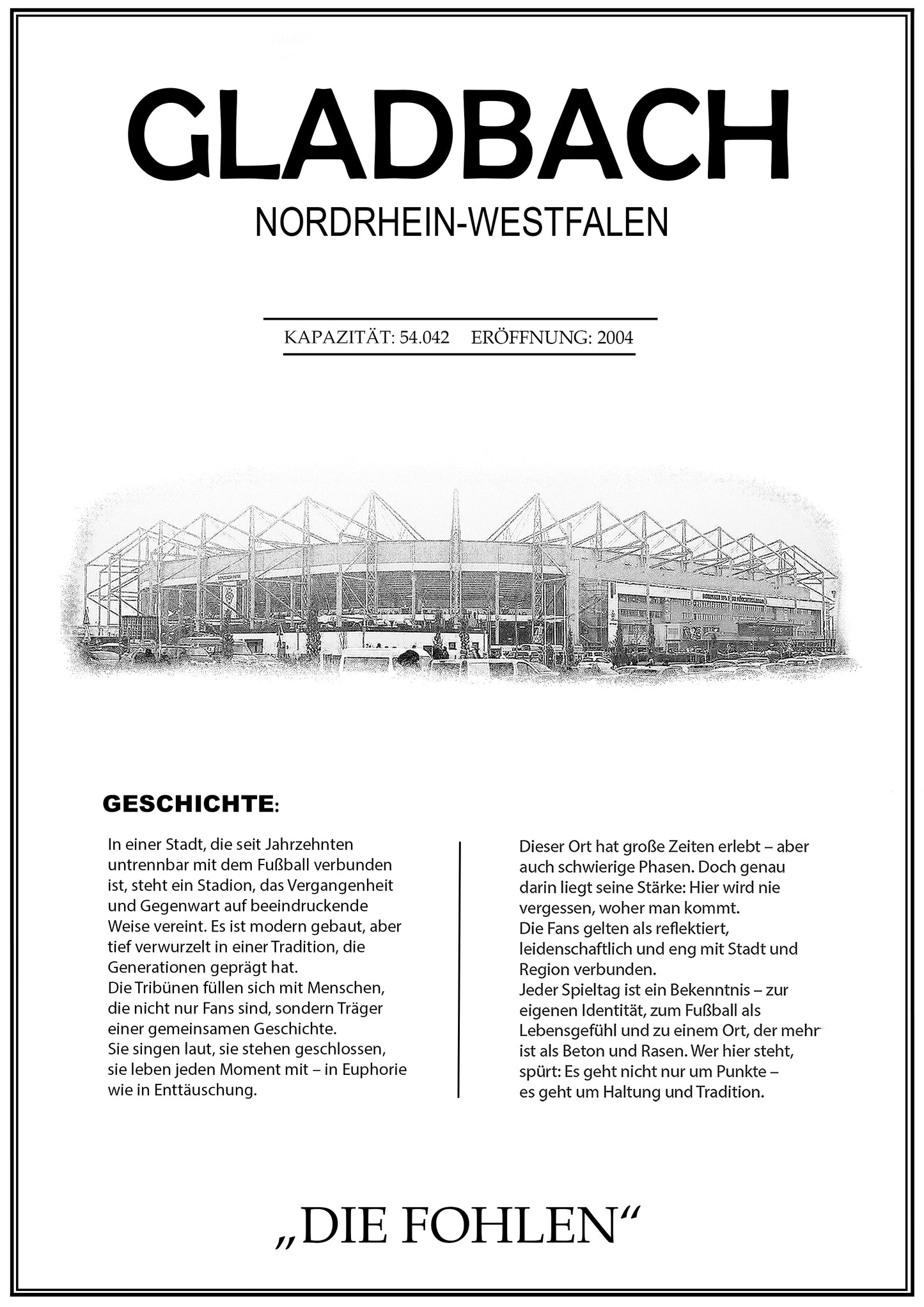 Gladbach Stadion Leinwand
