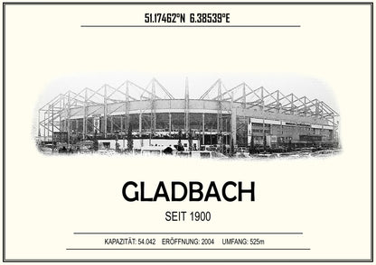 Gladbach Stadion Leinwand