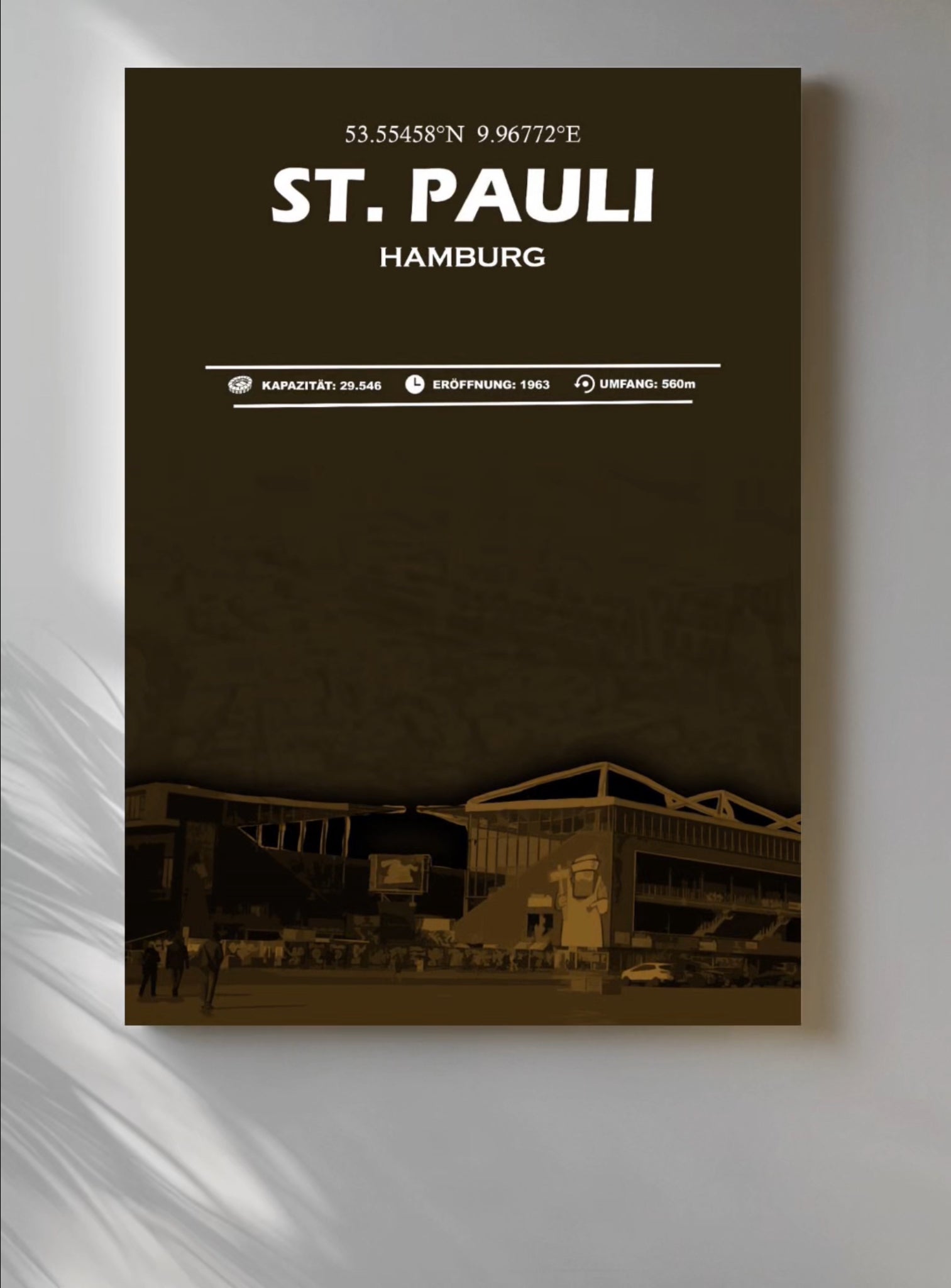 St. Pauli Stadion Leinwand