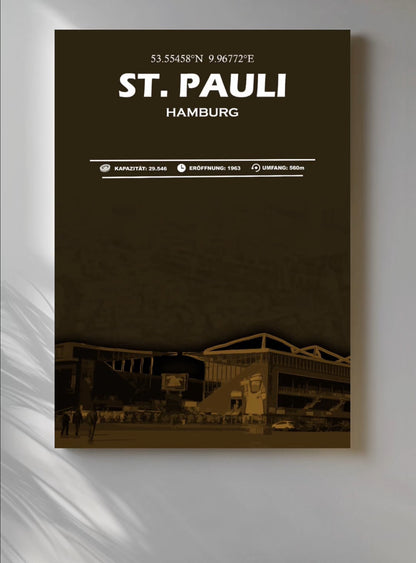 St. Pauli Stadion Leinwand