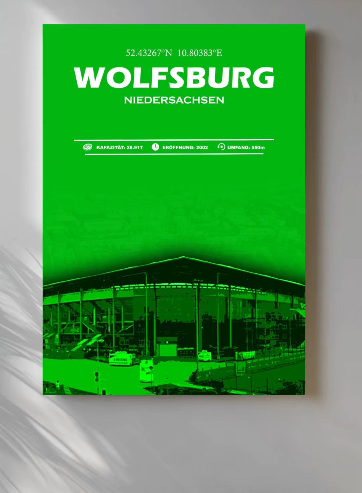 Wolfsburg Stadion Leinwand