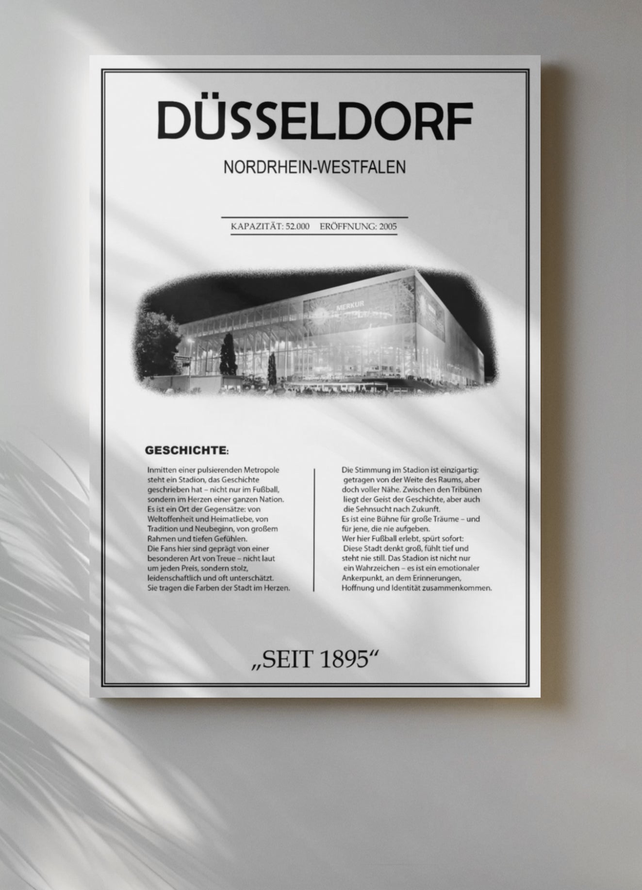 Düsseldorf Stadion Leinwand