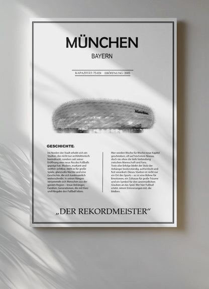München Stadion Leinwand