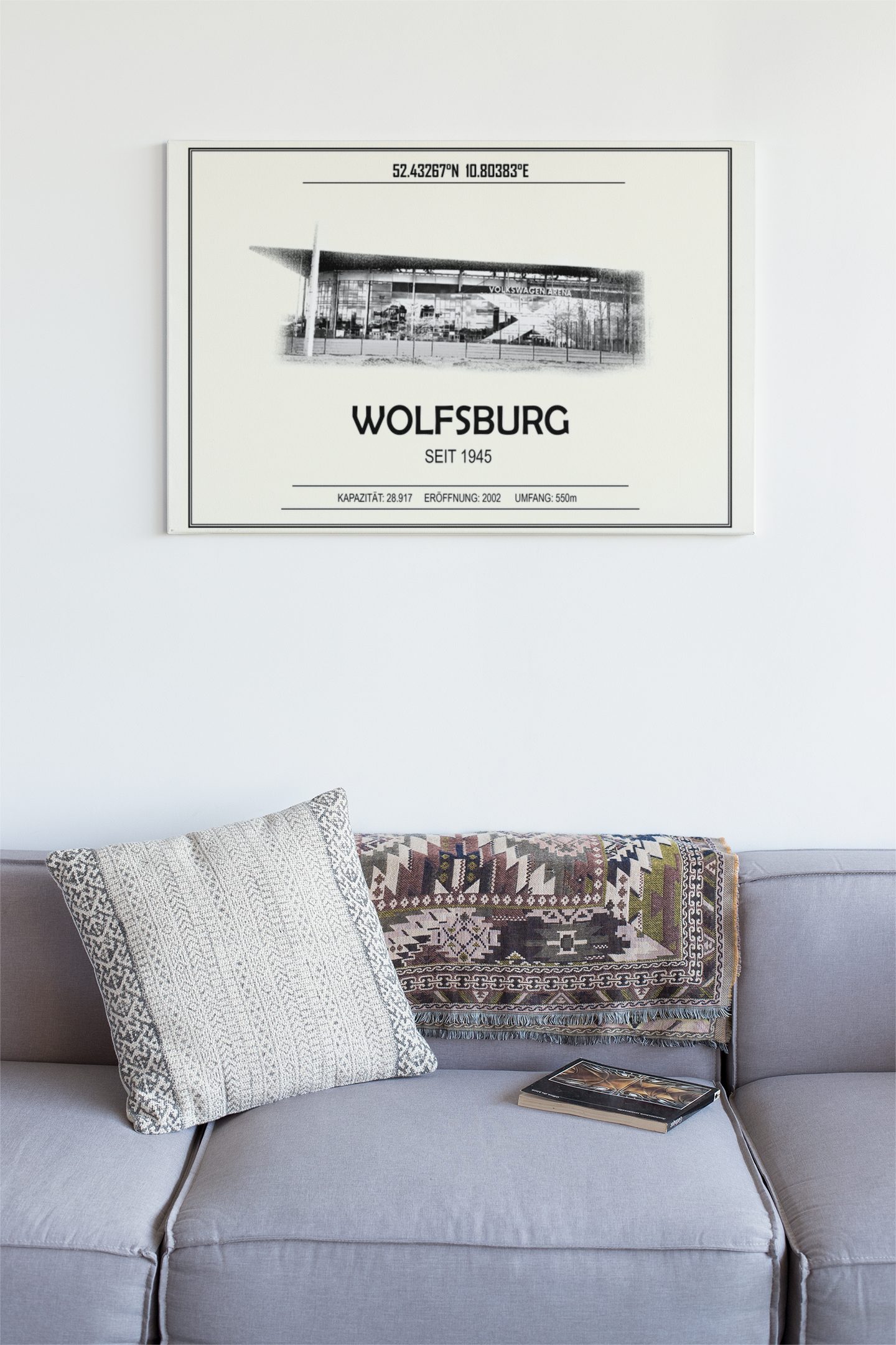 Wolfsburg Stadion Leinwand