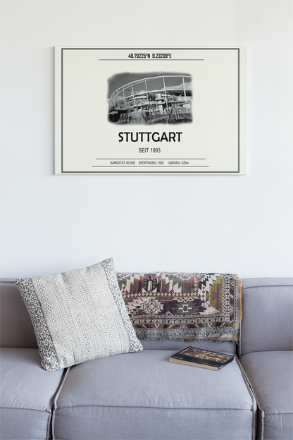 Stuttgart Stadion Leinwand