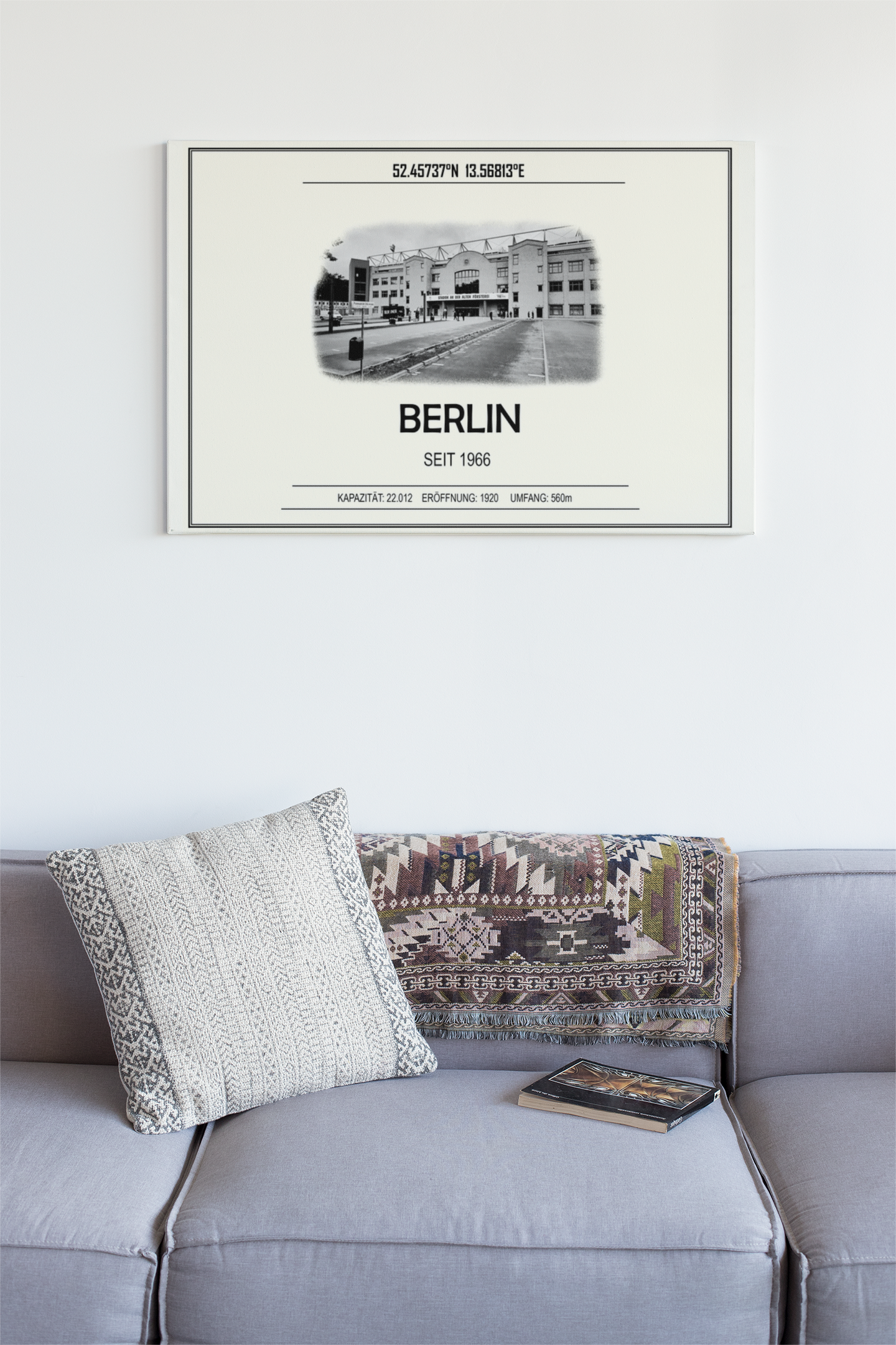 Berlin Stadion Leinwand