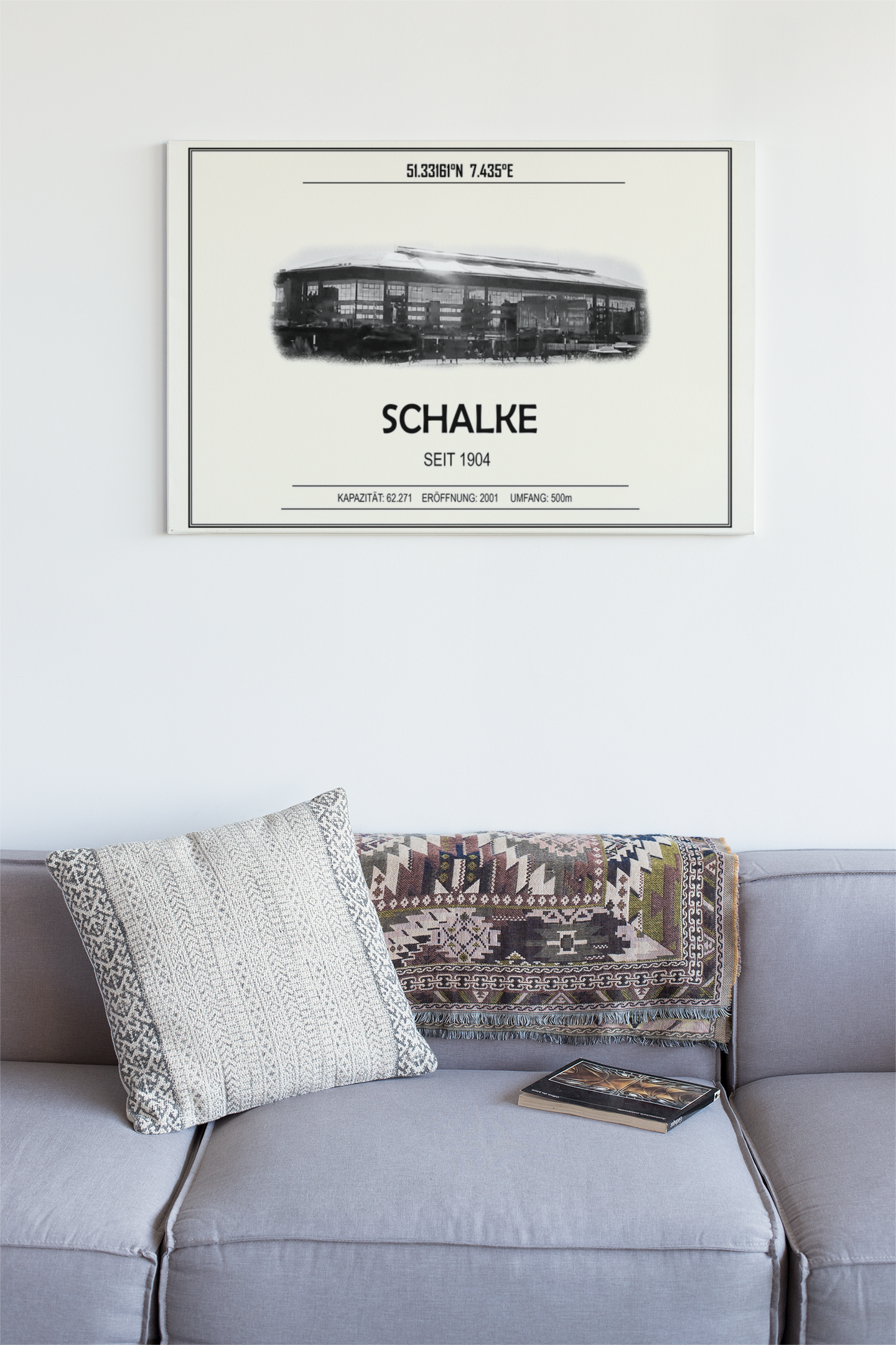 Schalke Stadion Leinwand