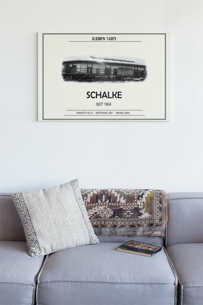 Schalke Stadion Leinwand