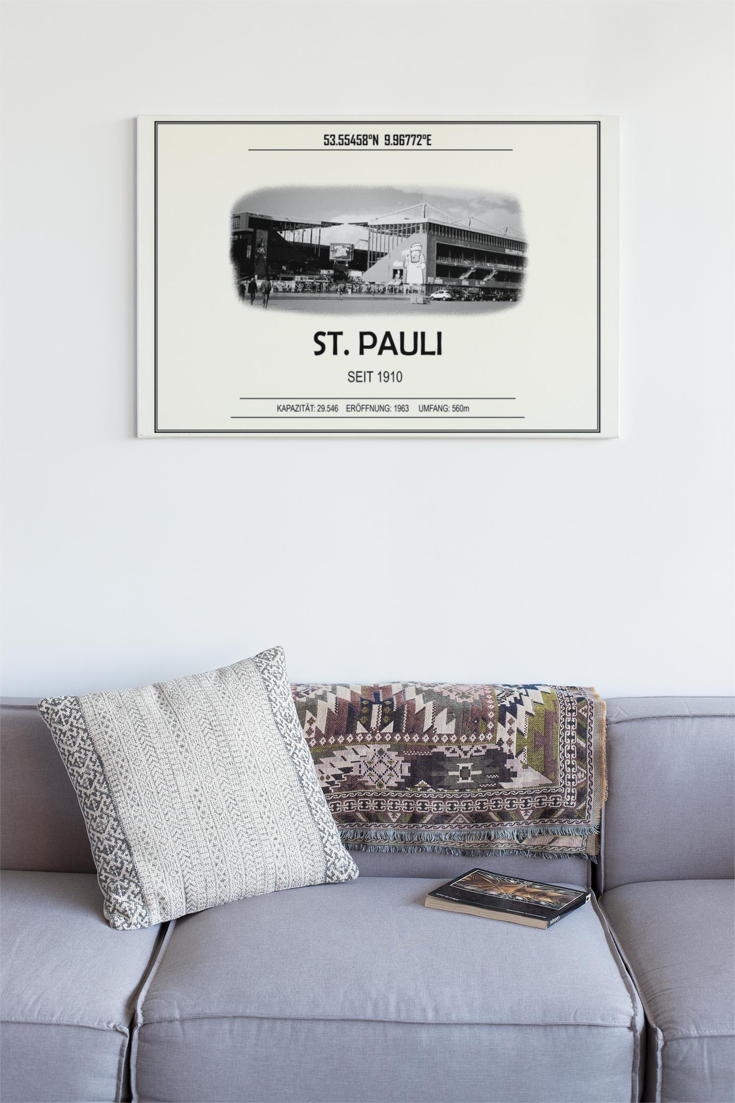 St. Pauli Stadion Leinwand