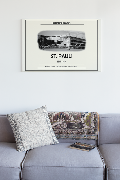 St. Pauli Stadion Leinwand