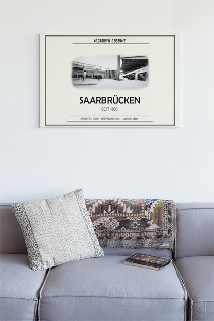Saarbrücken Stadion Leinwand