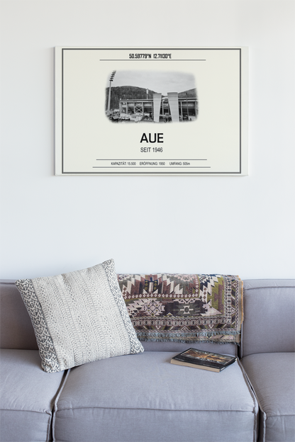 Aue Stadion Leinwand