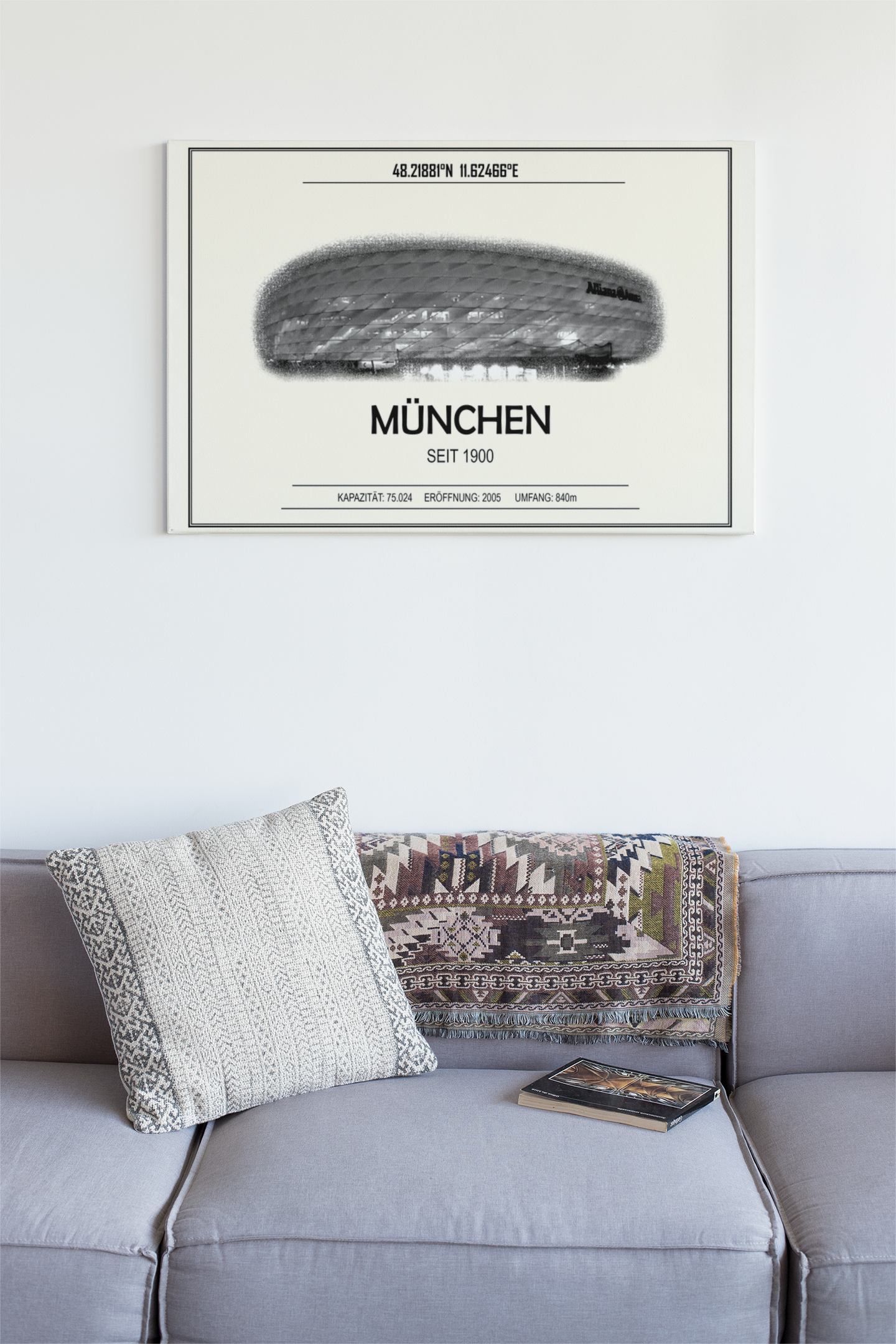 München Stadion Leinwand