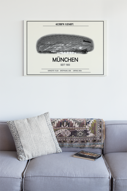 München Stadion Leinwand