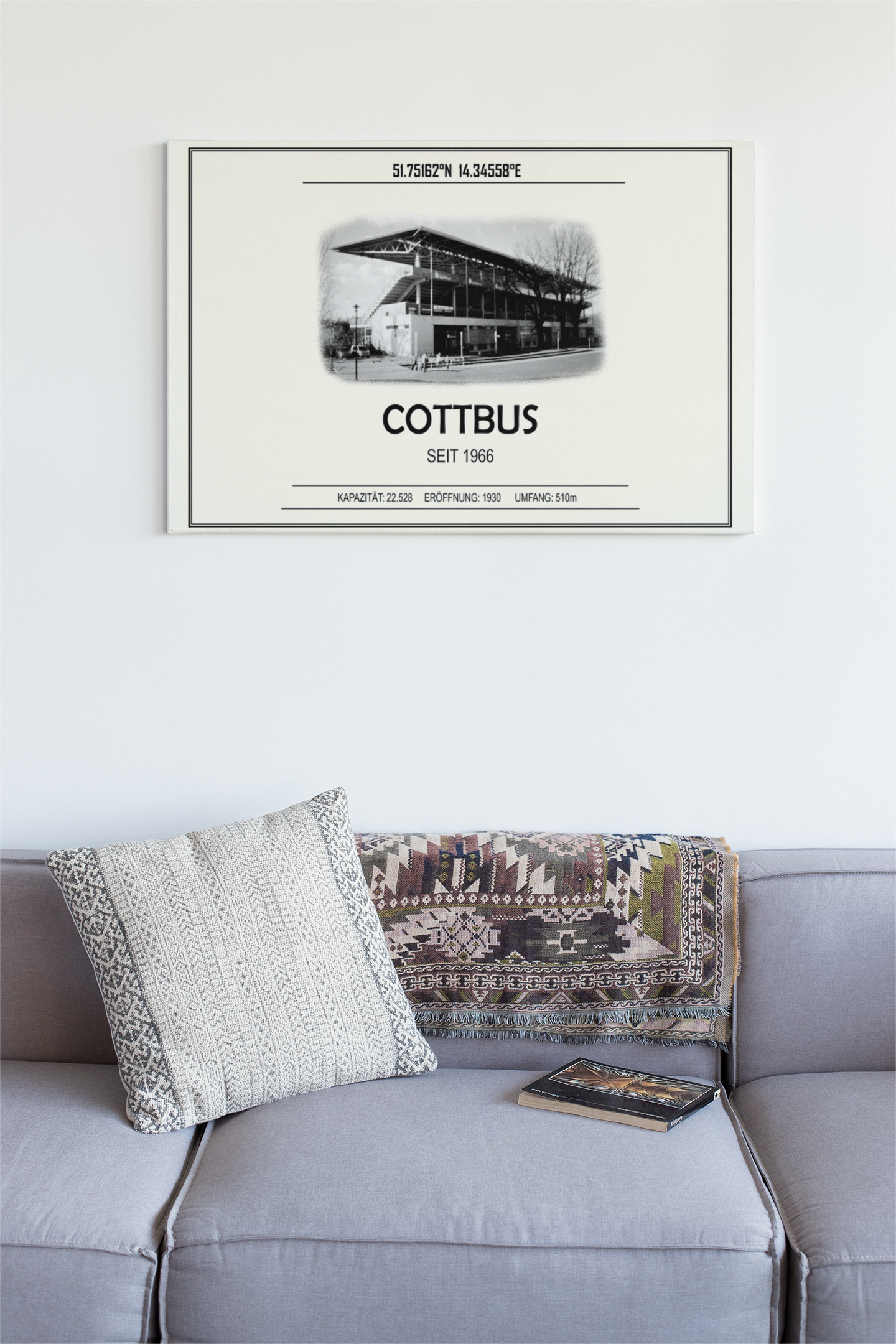 Cottbus Stadion Leinwand