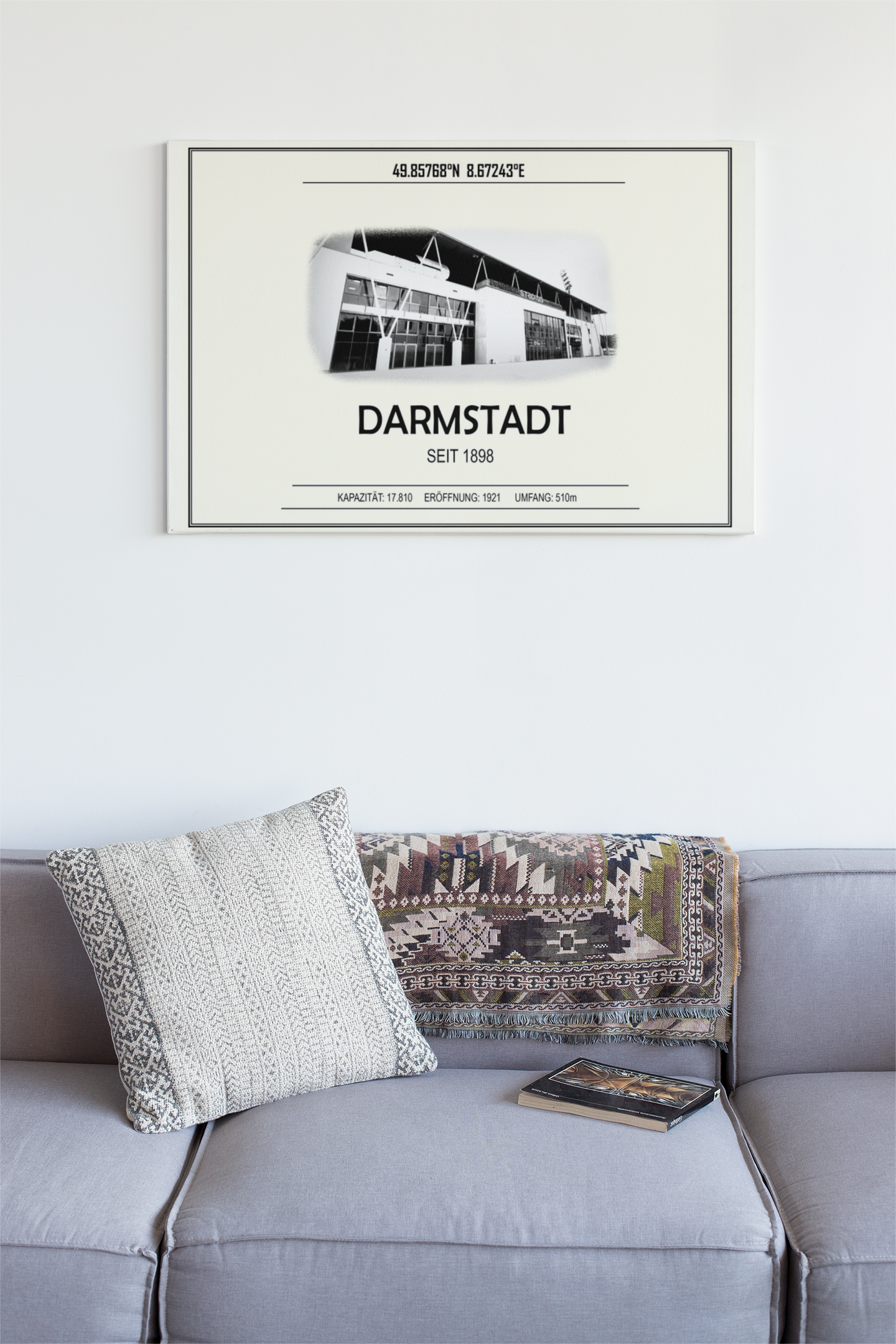 Darmstadt Stadion Leinwand